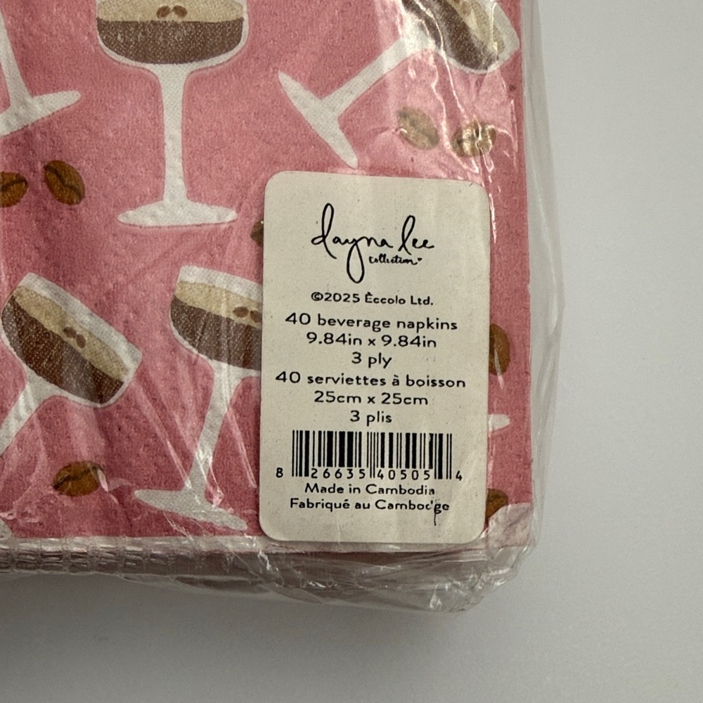 Rae Dunn nwt Beach Beverage Napkins and coffee martini set - Picture 4 of 4